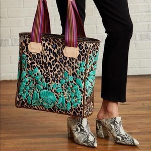 Consuela Bettie Tote Valentina - Turquoise/Cheetah